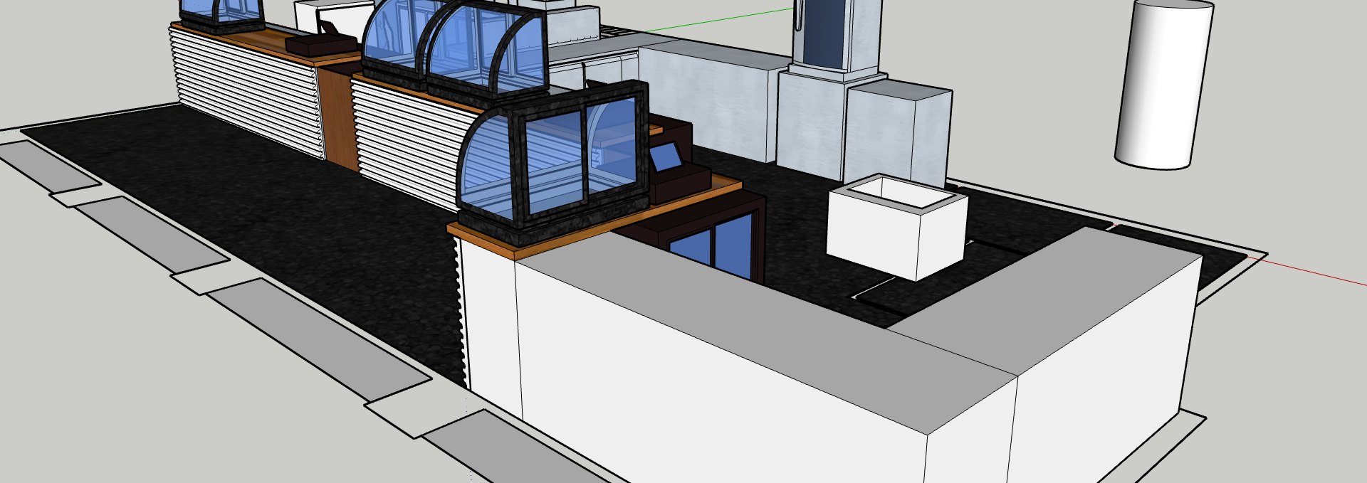 Implantation de cuisine multi-concepts